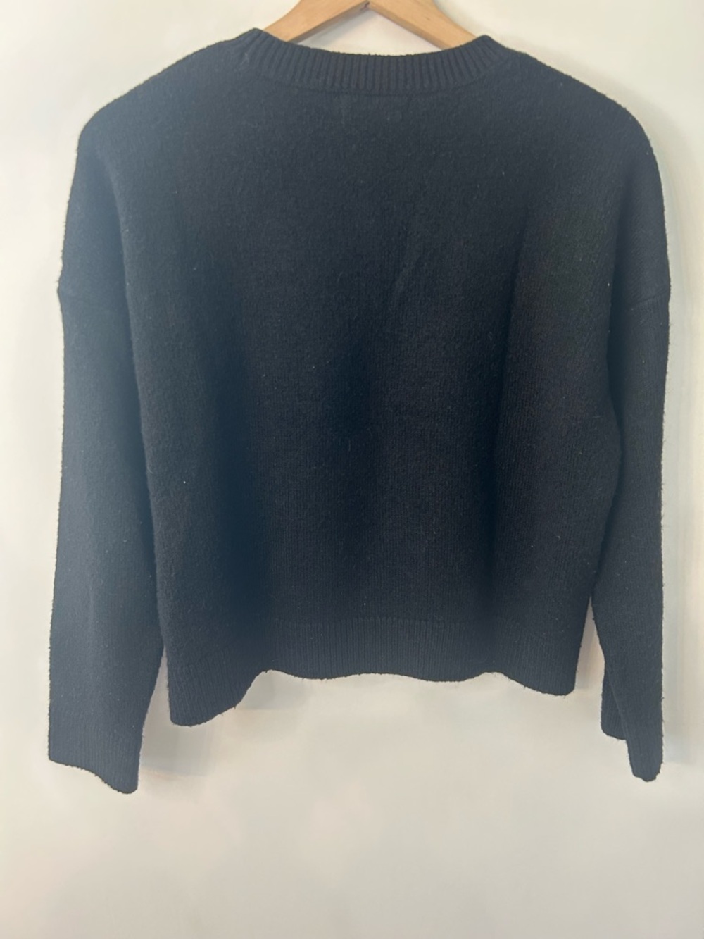 By Anthropologie Women’s Black and White Deer Sweater, Size Medium - Picture 9 of 12